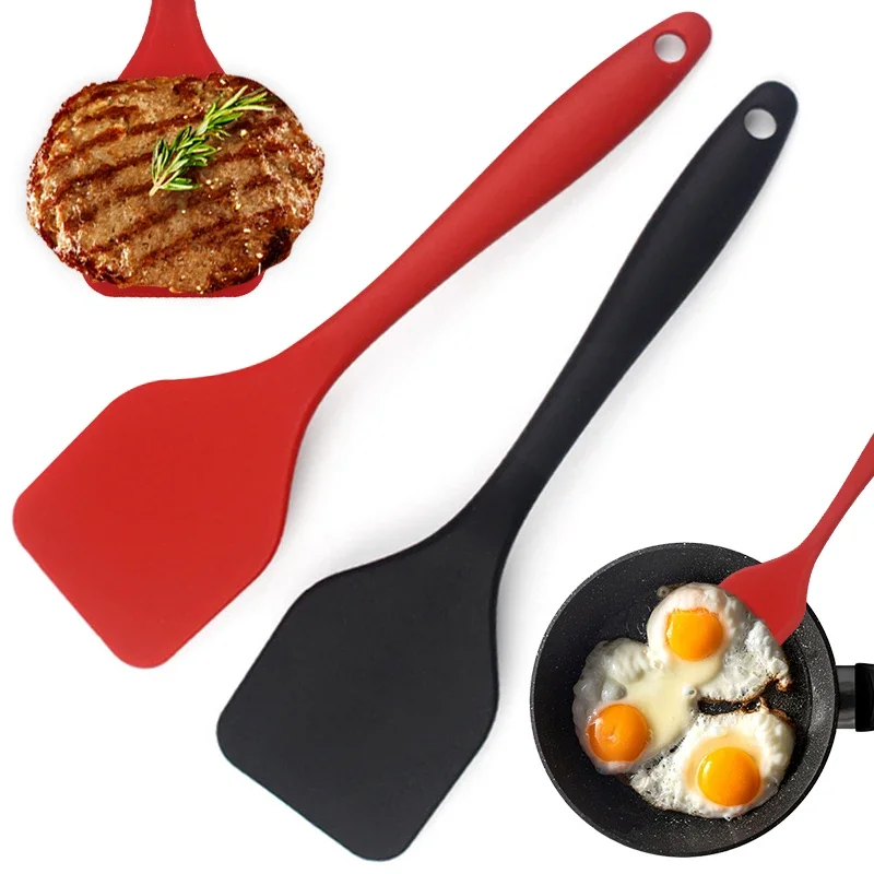 Okonomiyaki Spatula - シリコーン調理漏れヘラ高密度シャベル揚げ魚オムレツシャベルノンスティックヘラキッチン調理ツール