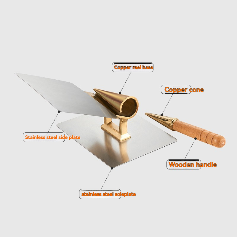 Waffle Cone Maker - 業務用銅製コーンツール、大型アイスクリームワッフルメーカー、業務用厨房向け耐久性のあるベーキング機器
