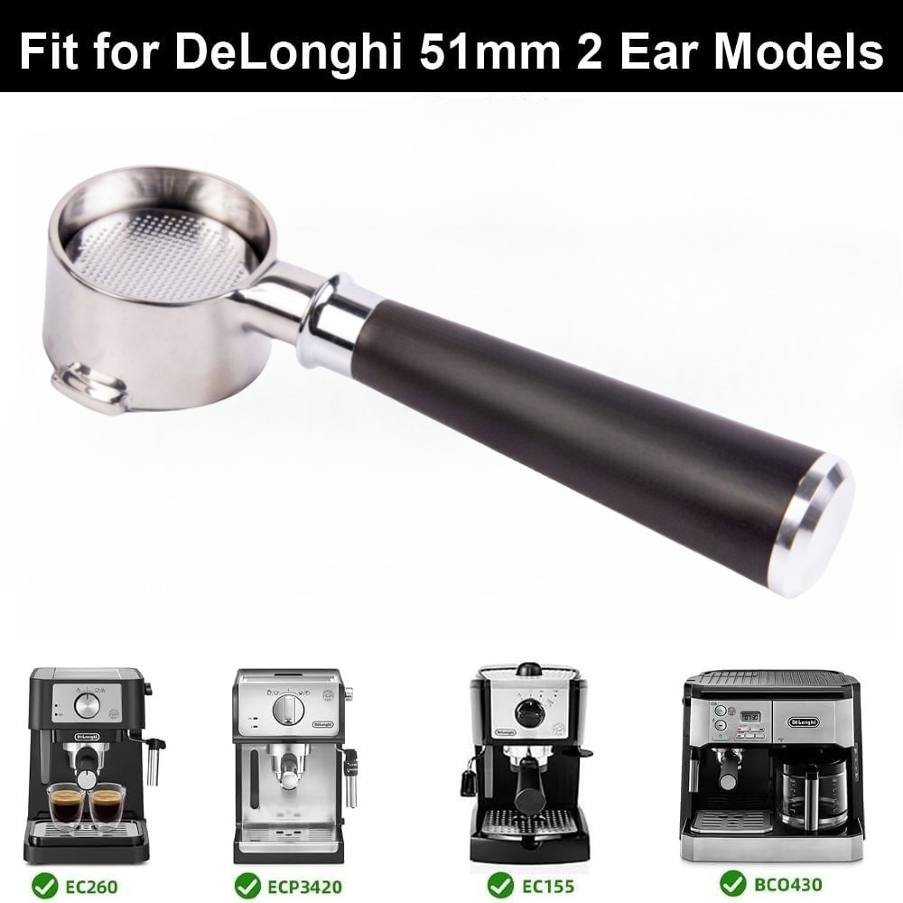 Delonghi Espresso Ecp3420 - 51 ミリメートル底なしポルタフィルター 2 耳デロンギ ECP35.31 ECP3420