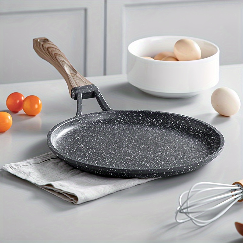 Mini Pancake Griddle - 家庭用ノンスティックフライパン、ケーキペストリー専用フライパン、卵朝食パンフラップジャックパンケーキパン、すべてのコンロに適しています