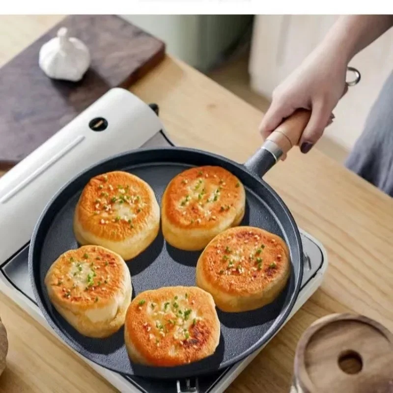 26cm未コーティング鋳鉄製フライパン、ノンスティッククレー - Mini Pancake Griddle のレビューと価格