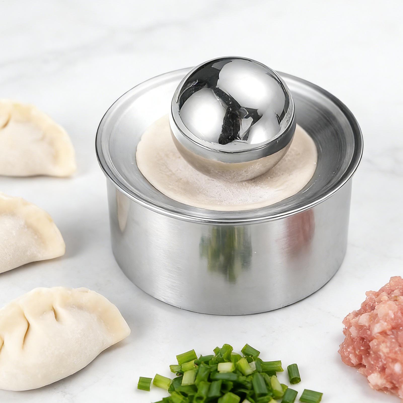 手動餃子皮プレス機生地シートメーカーツール自家製餃子ラビオリ - Dumpling Press Set のレビューと価格