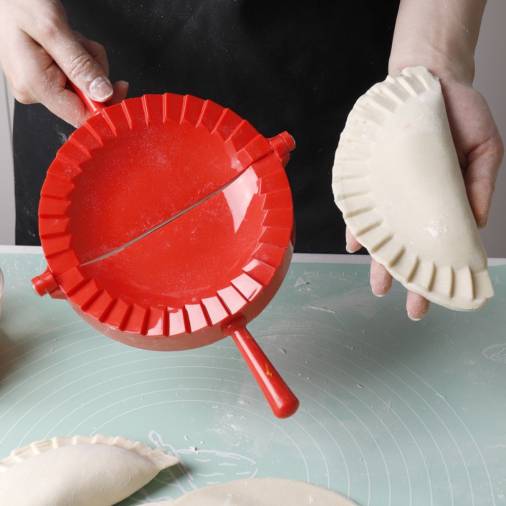 餃子ツールマニュアル餃子メーカー手押しプラスチック餃子型省力 - Dumpling Press Set のレビューと価格