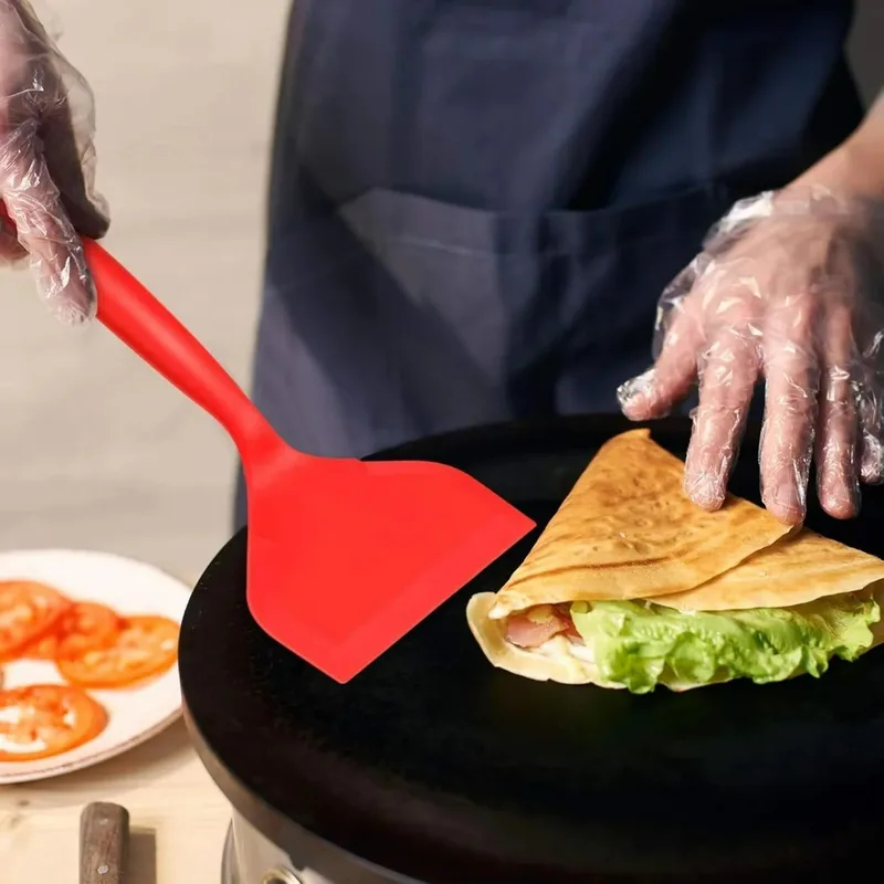 ノンスティックシリコンスパチュラ、卵パンケーキ魚ピザ用ワイド - Okonomiyaki Spatula のレビューと価格