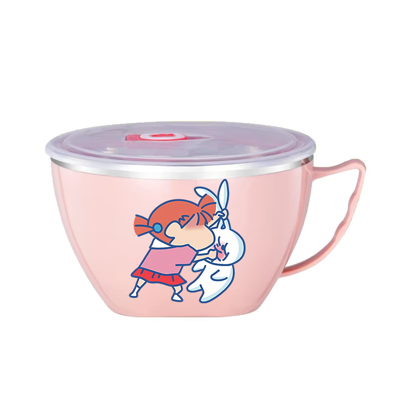 クレヨンしんちゃんヌードルボウル大容量ステンレスボウル二層熱 - Dim Sum Basket のレビューと価格