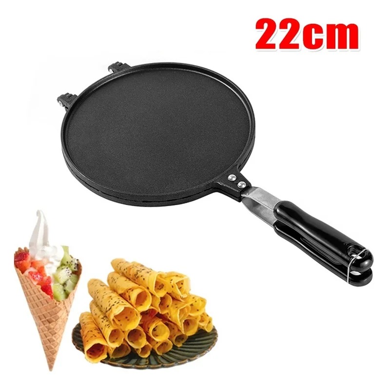 22センチメートルノンスティック卵ロールワッフルメーカーベー - Waffle Cone Maker のレビューと価格