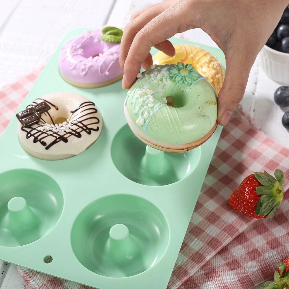 新しいシリコン製ドーナツ型、耐熱性、ノンスティック加工、柔軟 - Donut Mold Silicone のレビューと価格