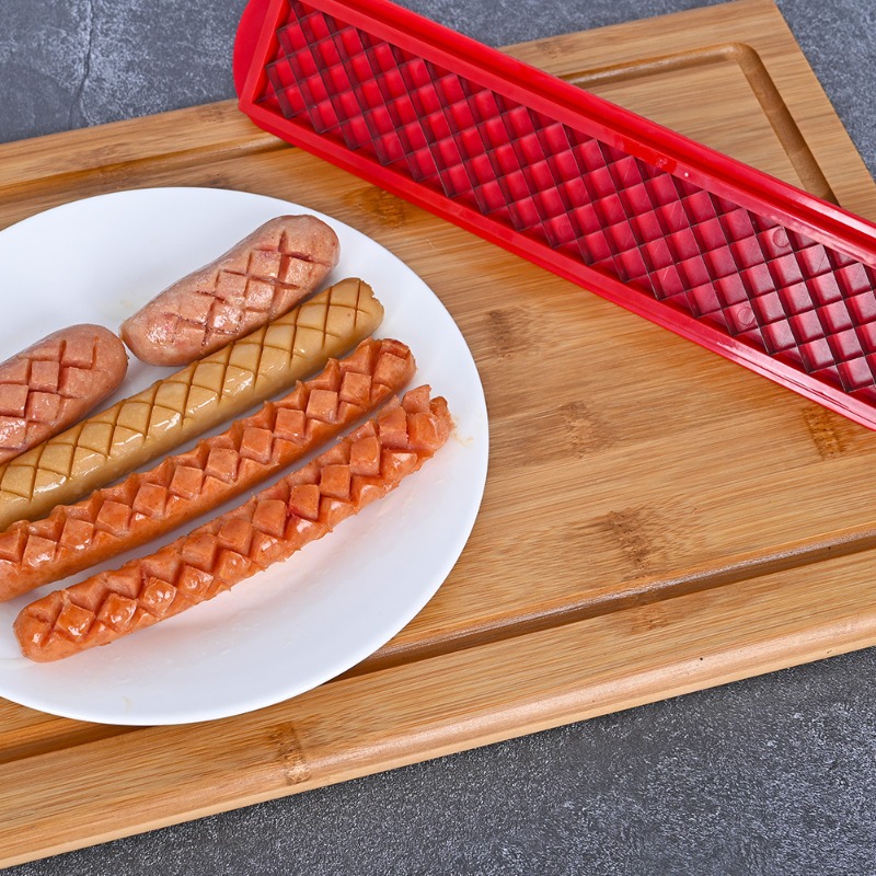 新しいステンレス鋼多機能ホットドッグスライサー、ソーセージ切 - Hot Dog Press のレビューと価格