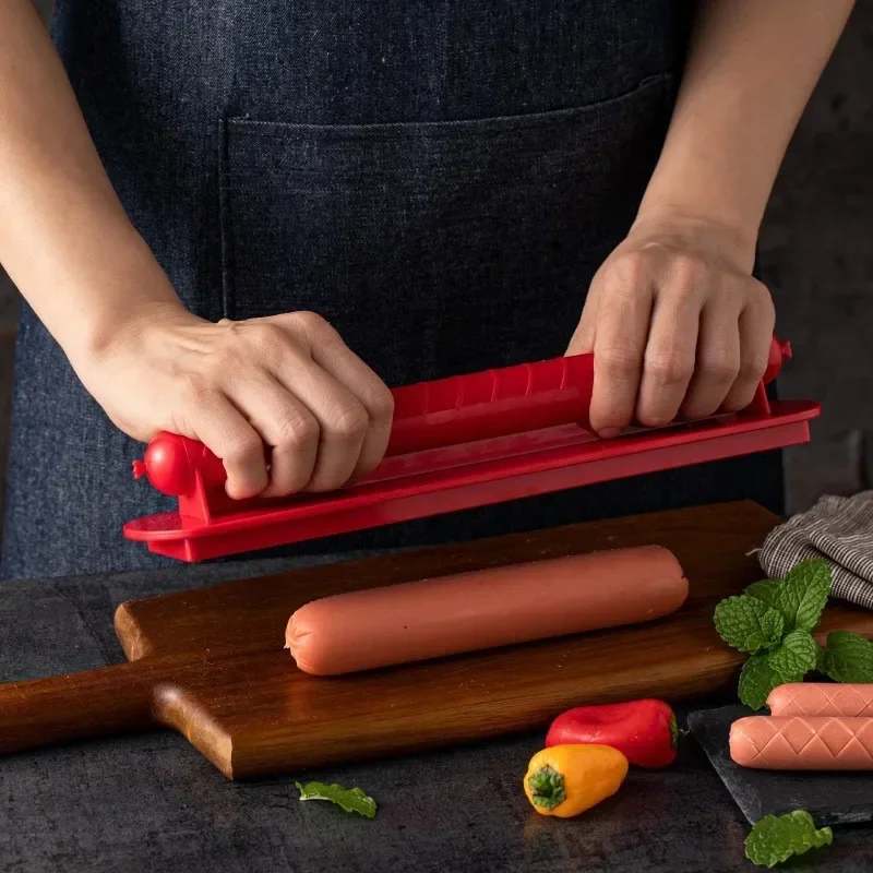 ホットドッグスライサークリスクロス耐久性のある ABS プラ - Hot Dog Press のレビューと価格