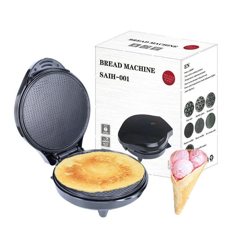 ワッフルアイスクリームコーンメーカー 1200W ノンスティ - Waffle Cone Maker のレビューと価格
