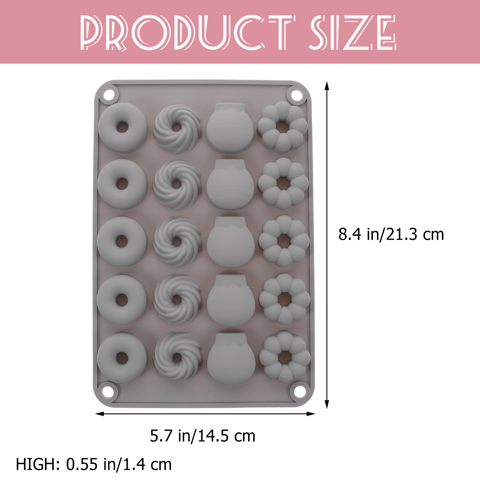 ミニドーナツシリコンモールド 耐熱 チョコレート ゼリー キ - Donut Mold Silicone のレビューと価格