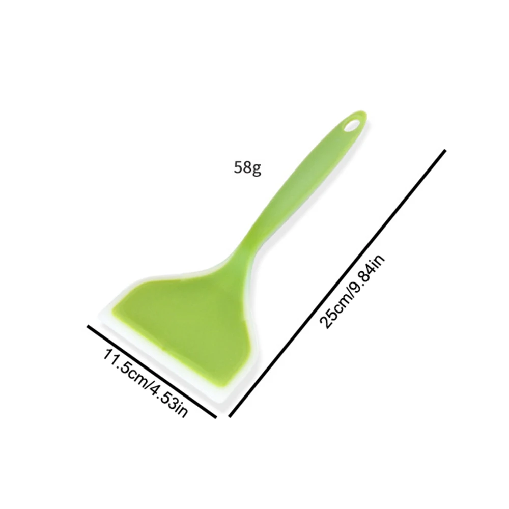 1PC シリコーンへら広口ノンスティックスクレーパーステーキ - Okonomiyaki Spatula のレビューと価格