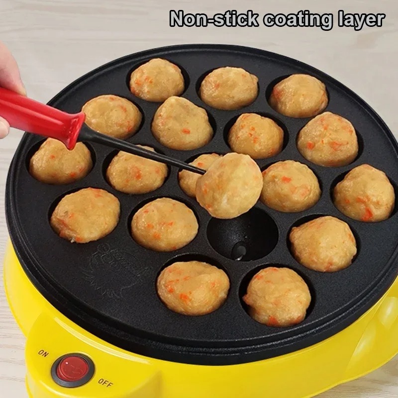 220V ちびまる子ベーキングマシン家庭用電気たこ焼きメーカ - Mini Pancake Griddle のレビューと価格